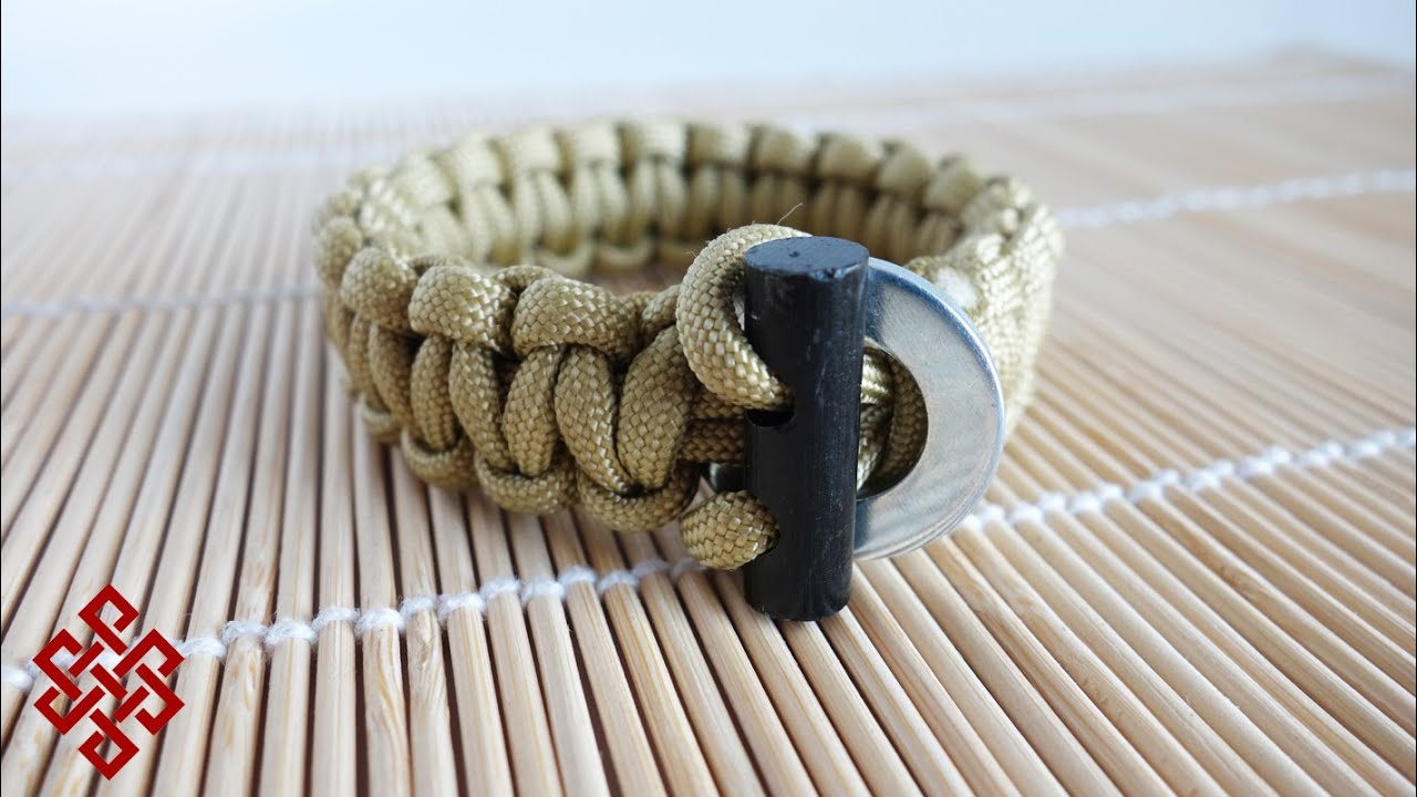 Adjustable Ferro Rod Clasp Cobra Knot Bracelet Tutorial