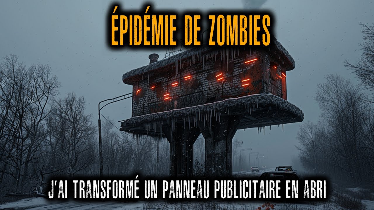 ÉPIDÉMIE DE ZOMBIES : J'ai transformé un panneau publicitaire sur l'autoroute en refuge sûr.