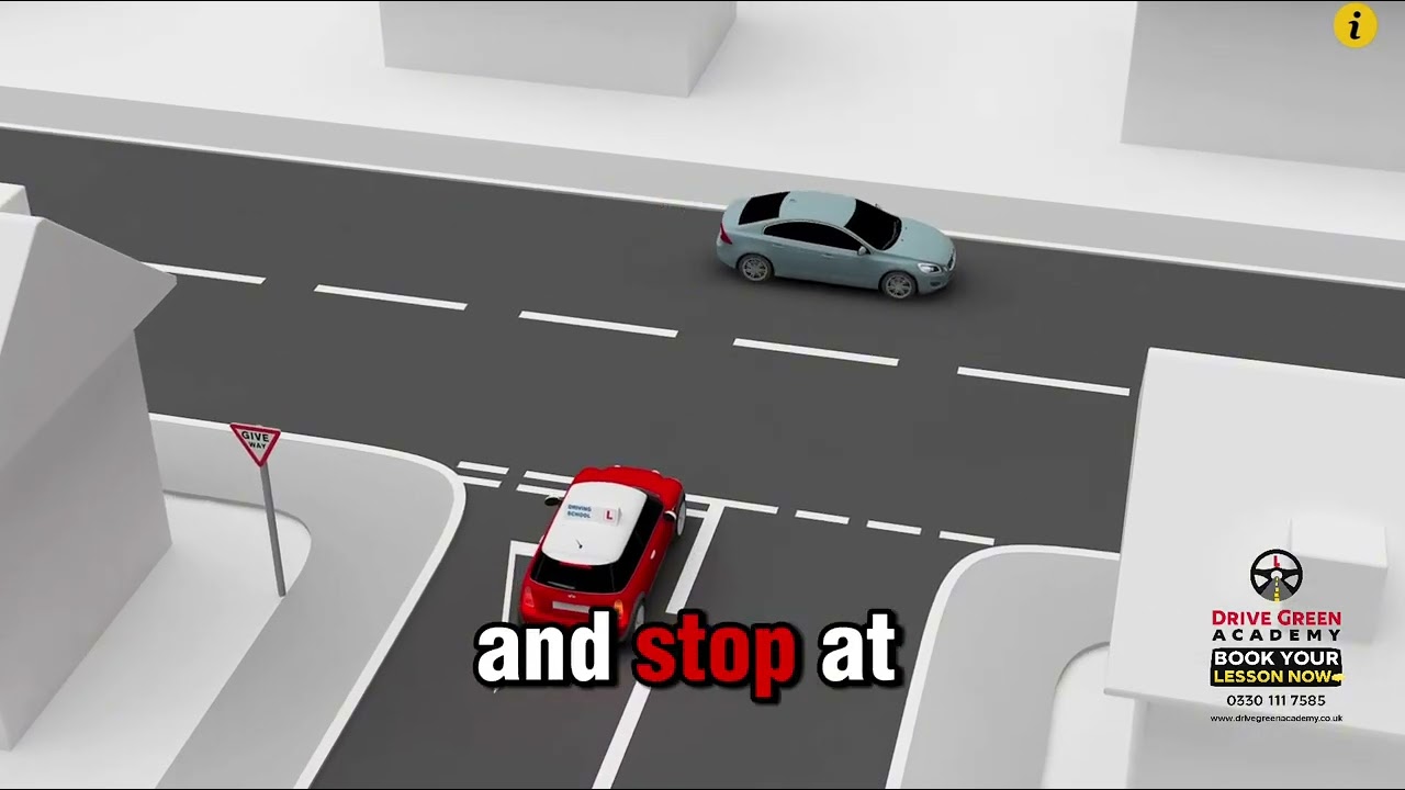 Emerging turning right from closed junction part 07