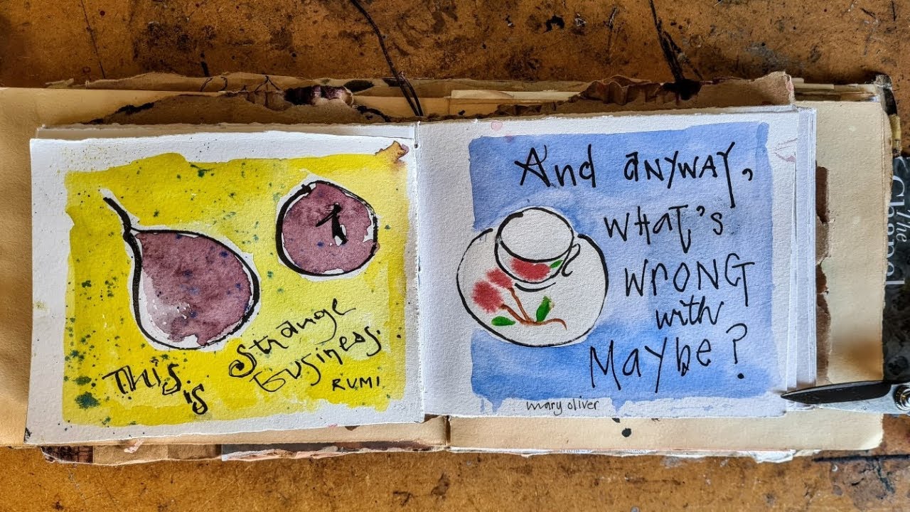 Adding Words & Images to Your Pages Using Etegami: Simple, Fun Technique for Getting Down Your Ideas