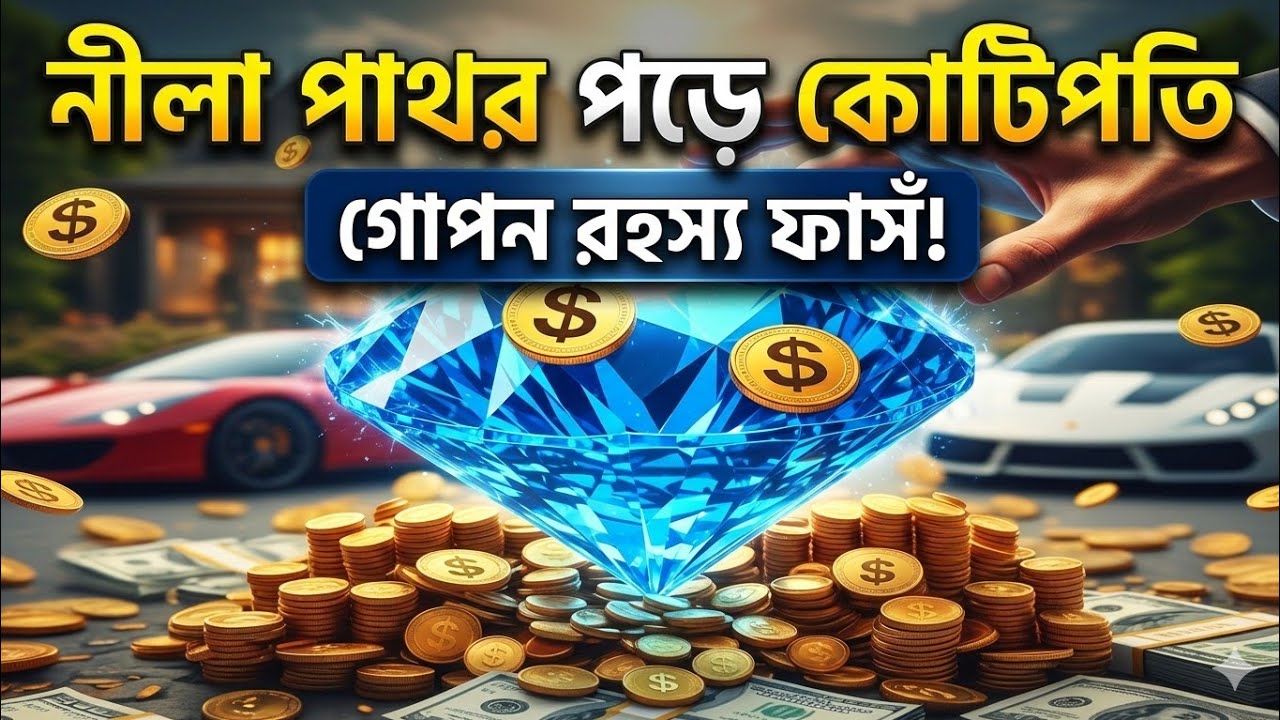 নীলা পাথর পরে কোটিপতি। গোপন রহস্য ফাঁস। Sapphire stone is worth twenty million.
