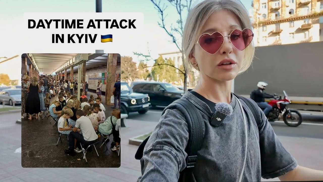 russia Hits Kyiv at Rush Hour | Air Raid Sirens in the City