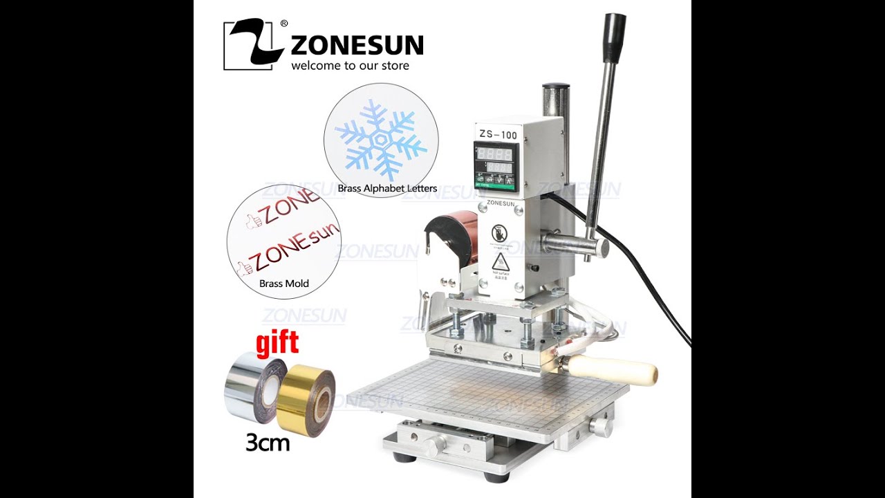 How to use the ZS 100C Digital Hot Foil Stamping Machine