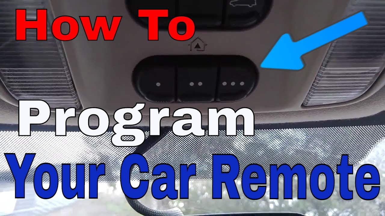 Set-Up Your Car HomeLink To The Garage Door