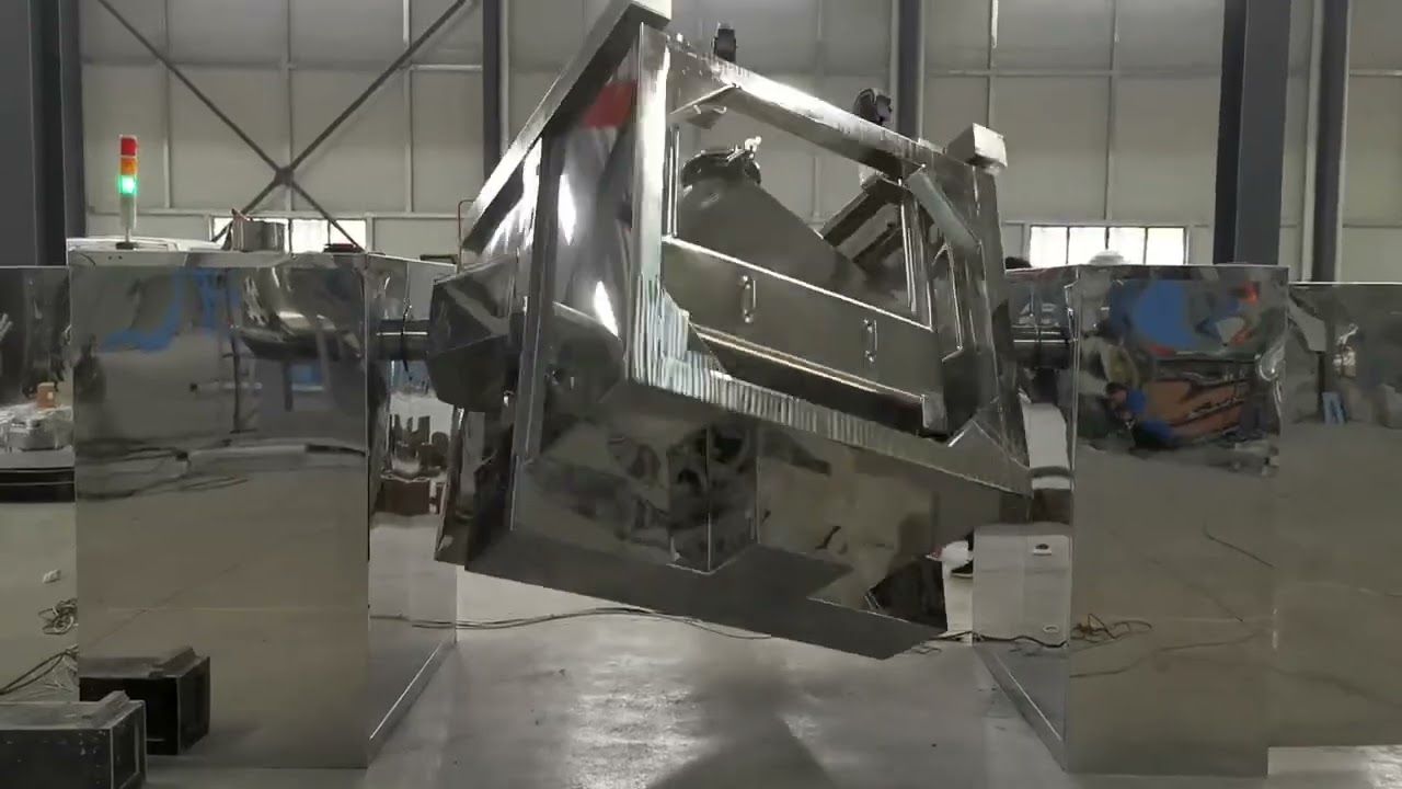 Square cone bin powder mixer machine 1000liters and IBC system