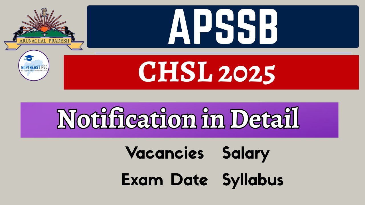 APSSB CHSL 2025 Notification I Complete Details | APSSB CHSL 2025 Salary, Vacancies, Posts