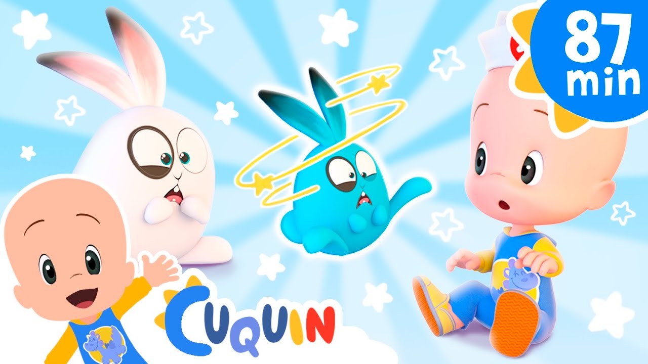 Cinco conejitos 🐰  y más canciones infantiles para bebés con Cleo y Cuquín