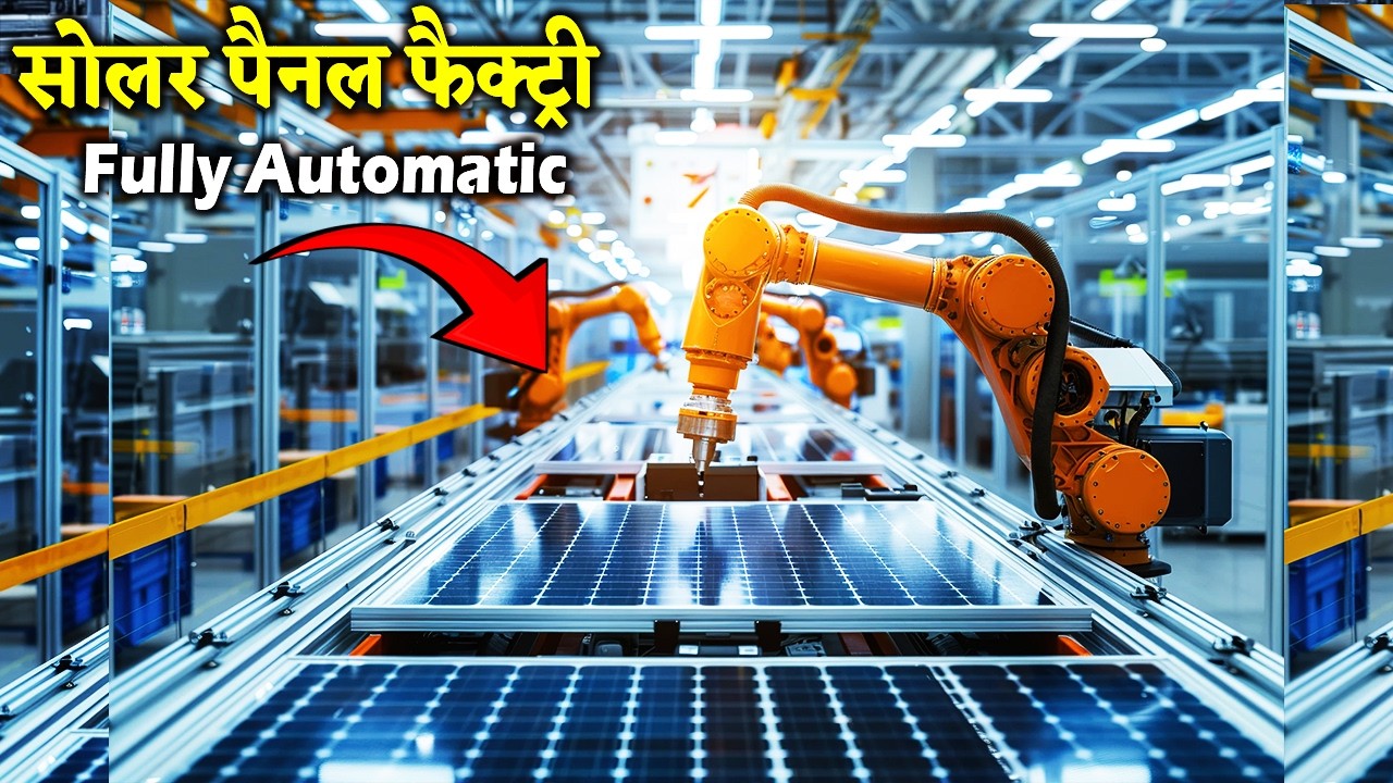 Solar Panel Manufacturing Process in India 2026 | Solar Panel Making in Hindi 🔥 Solar Panel Factory