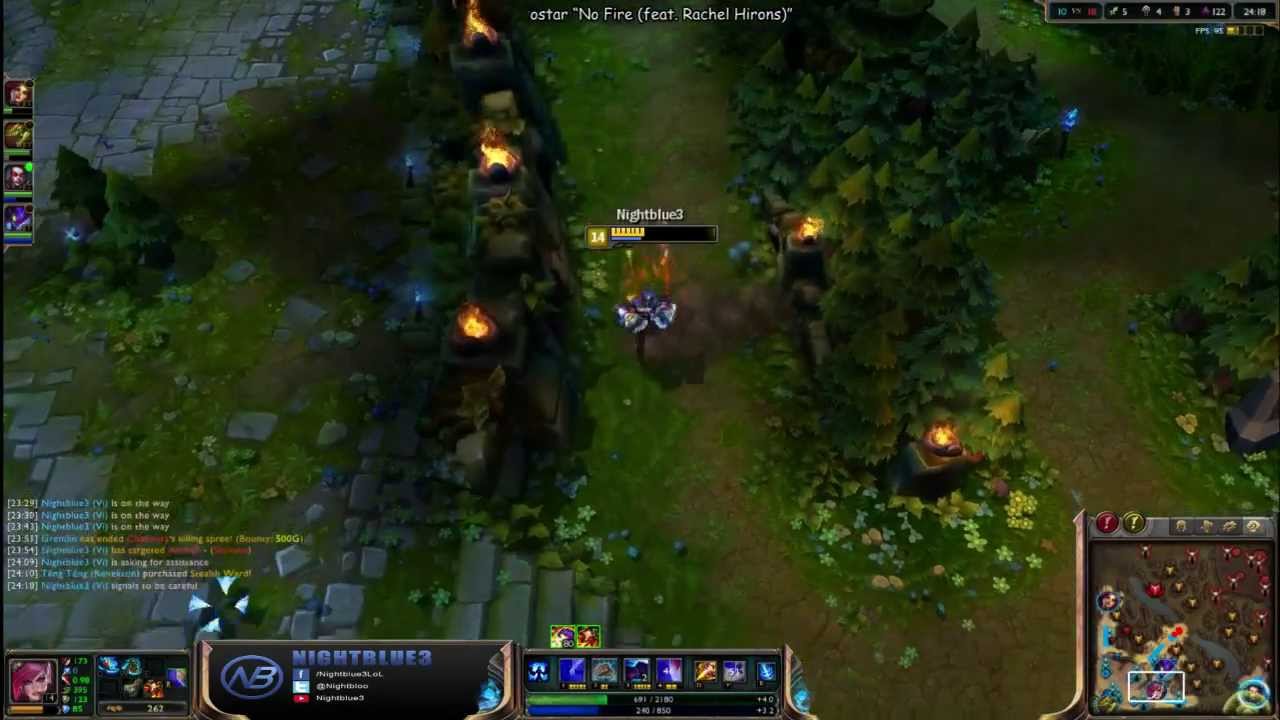 Nightblue vs Doublelift - Vi vs Lee Sin - jungle «Beast» (Season 4)