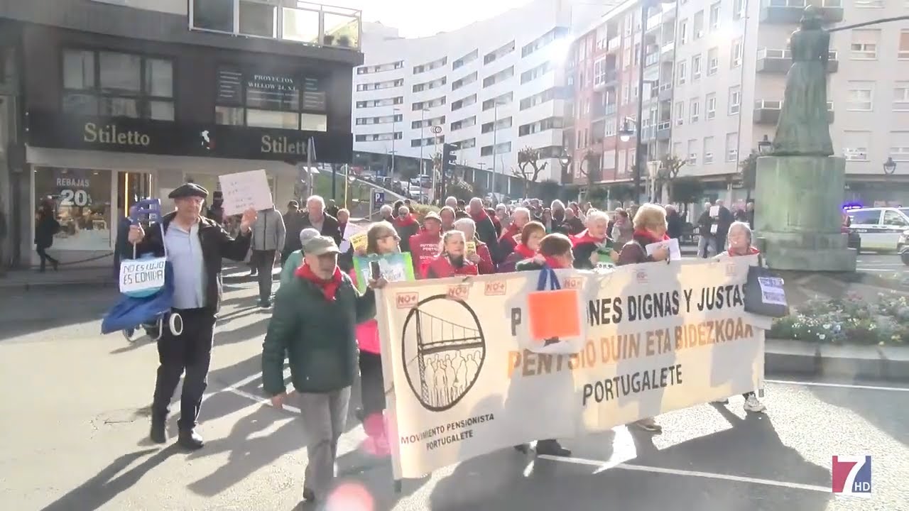 Pensionistas portugalujos protestan por la subida de la cesta de la compra