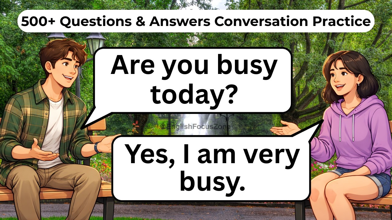 Az 500+ daily use english questions answers for beginners | Simple English for conversation |
