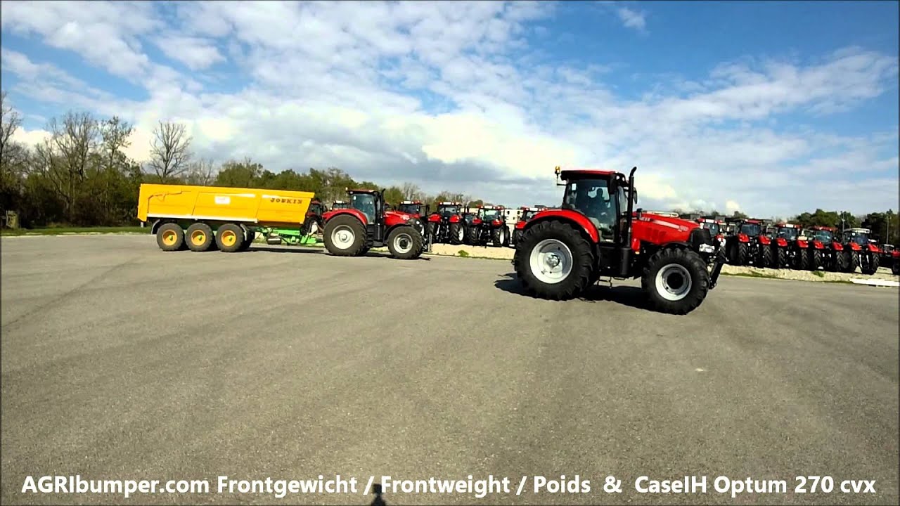 TRACTOR OF THE YEAR 2017  - CaseIH OPTUM 270cvx crash SYSTEM FRONTGEWICHT
