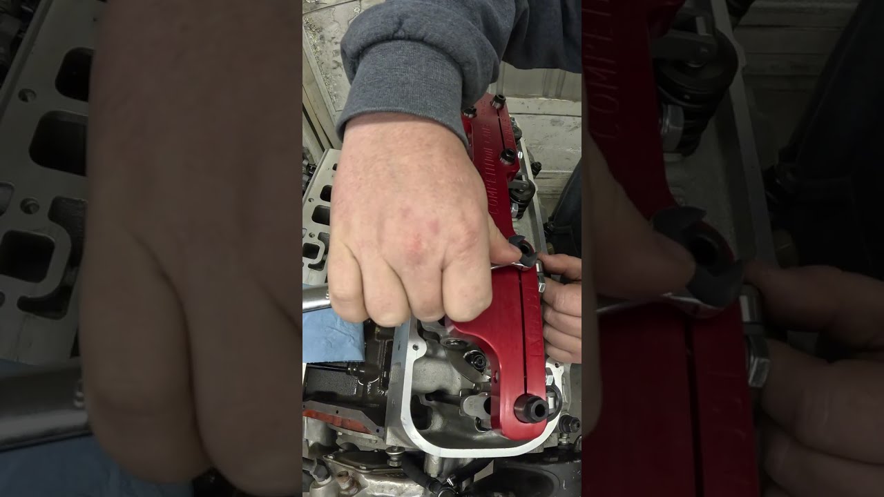 Big Block Chevy valve lash and stud girdle setup