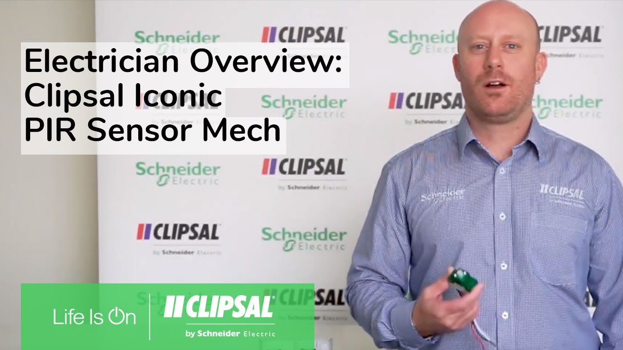 Clipsal Iconic – PIR Sensor Mech – Electrician Overview