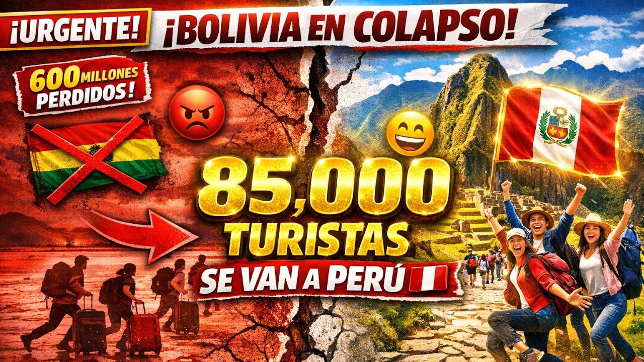 🚨 ¡BOLIVIA en COLAPSO TOTAL! 85 MIL TURISTAS HUYEN y SE VIENEN A PERÚ 😱