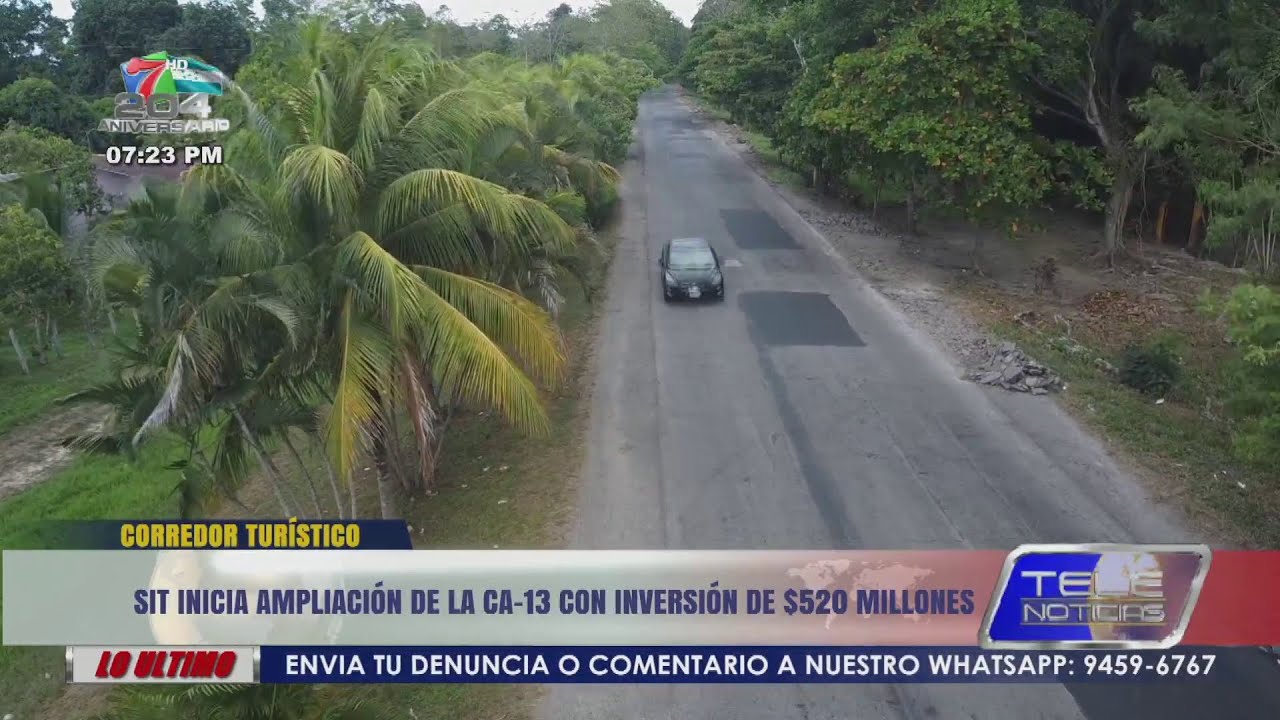 SIT inicia ampliación de la CA-13 con inversión de $520 millones.