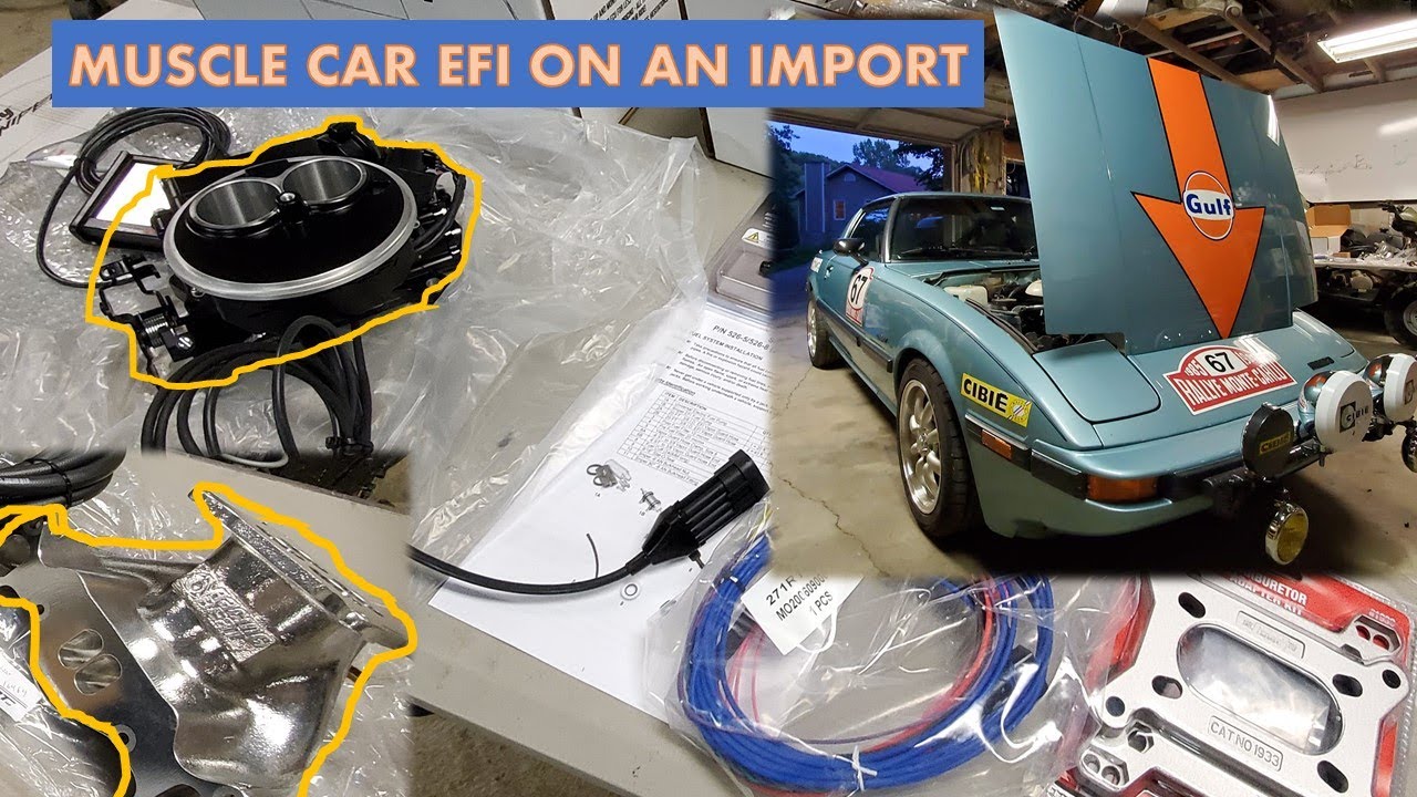 Holley Sniper EFI On a 12a Rotary 1984 RX7 PT-1