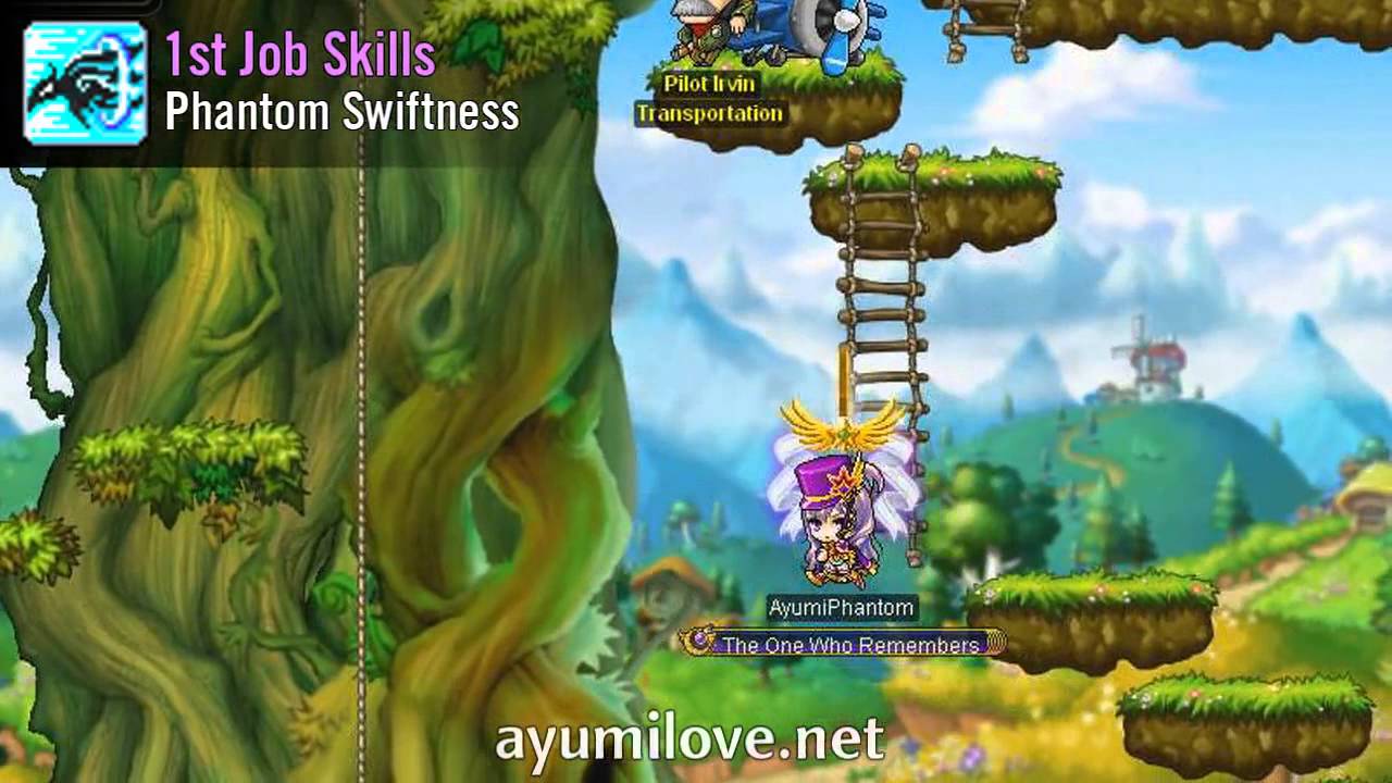 Ayumilove MapleStory Phantom 1st, 2nd, 3rd and 4th Job Skills Videos