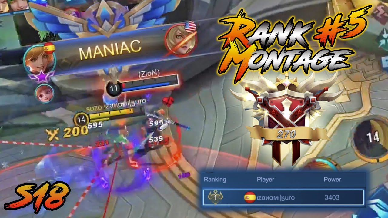 Rank Montage #5: I Almost Got on the Top 100 Leaderboard! I'll Try Better Next Season! | MLBB