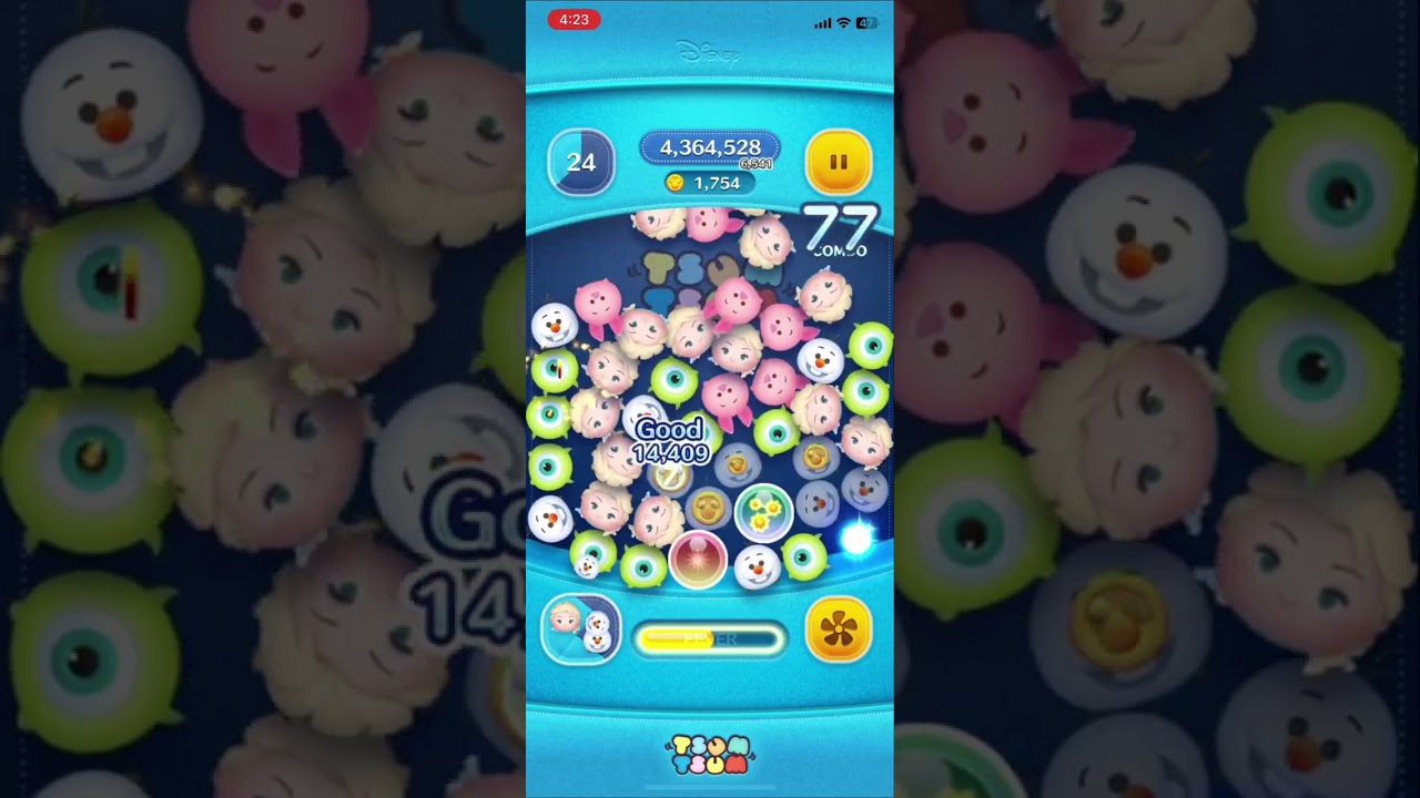 15M score and 7.3K Coins In One Play! | Elsa & Olaf | Skill level 3 | Disney TsumTsum
