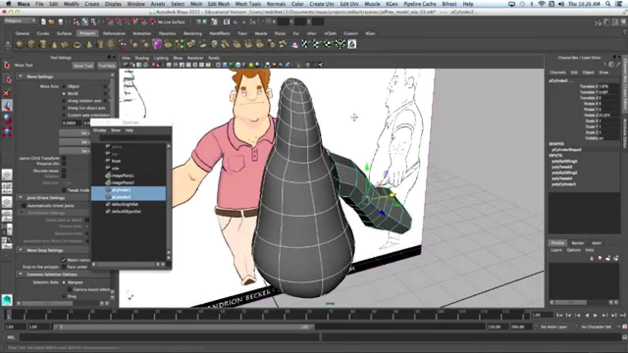 Autodesk Maya - Ders 3 | Karakter Modelleme 3