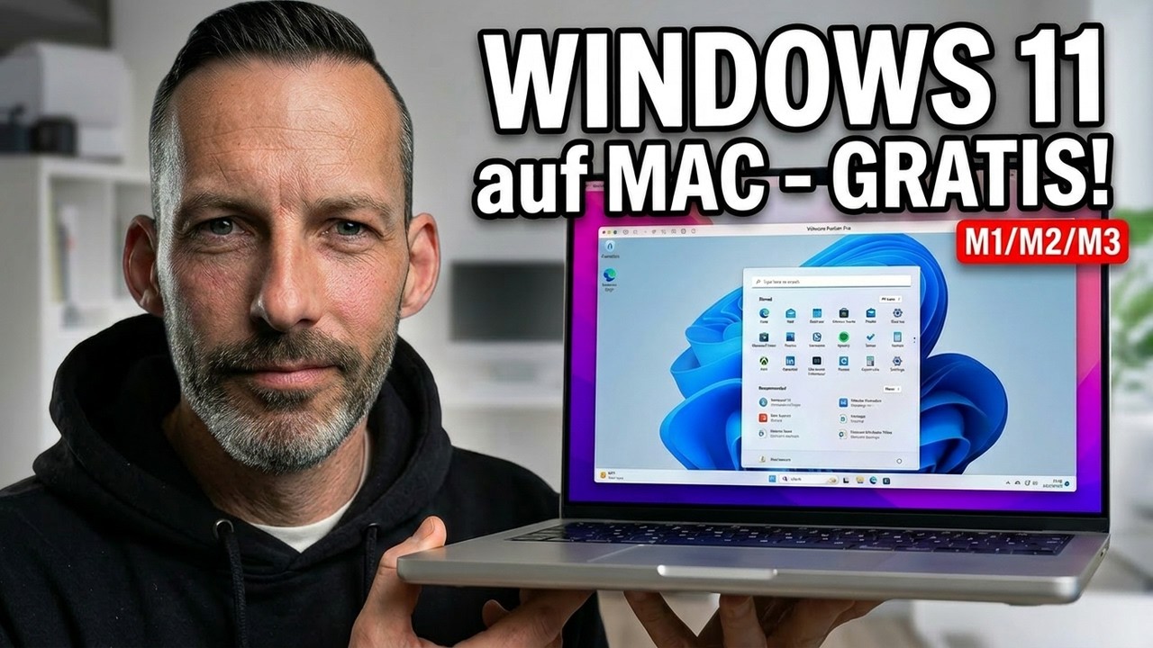 Windows 11 auf Mac (M1/M2/M3) KOSTENLOS installieren | VMware Fusion Pro Schritt-für-Schritt