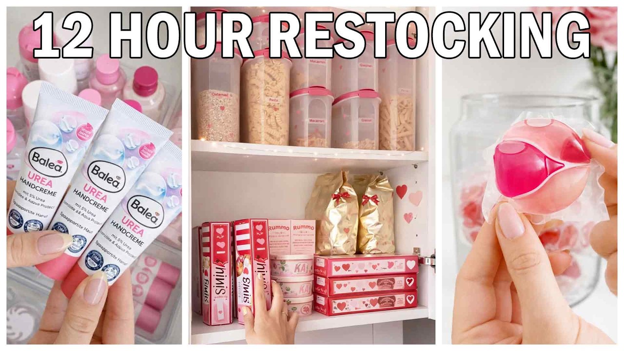 12 Hours of Restocking ASMR ✨ | Organising, Cleaning, Restocking Live Stream To Fall Asleep To