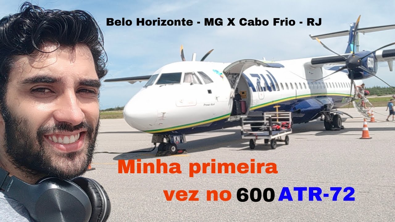 Voando no ATR - 72 600 da Azul pela primeira vez | Belo Horizonte - MG x Cabo Frio - RJ, Assista!!!