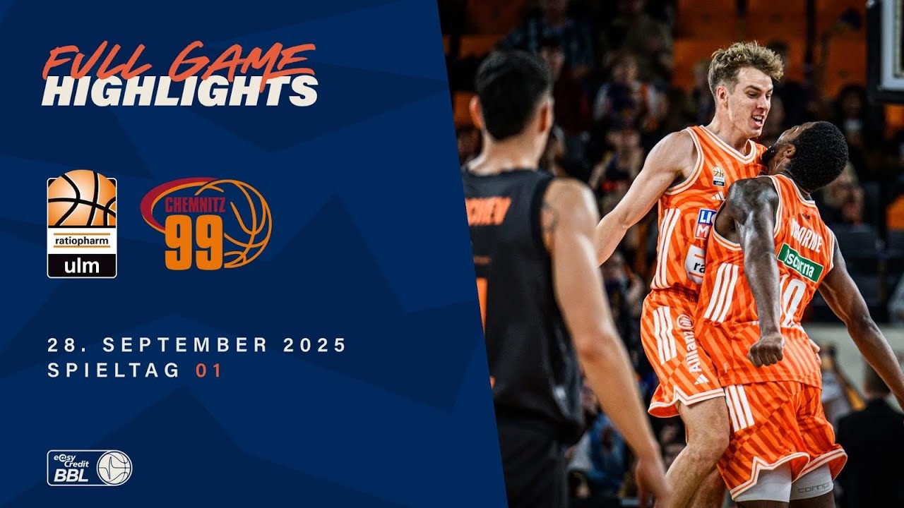 Ratiopharm Ulm vs. NINERS Chemnitz - Full Game Highlights - Spieltag 1, 25/26