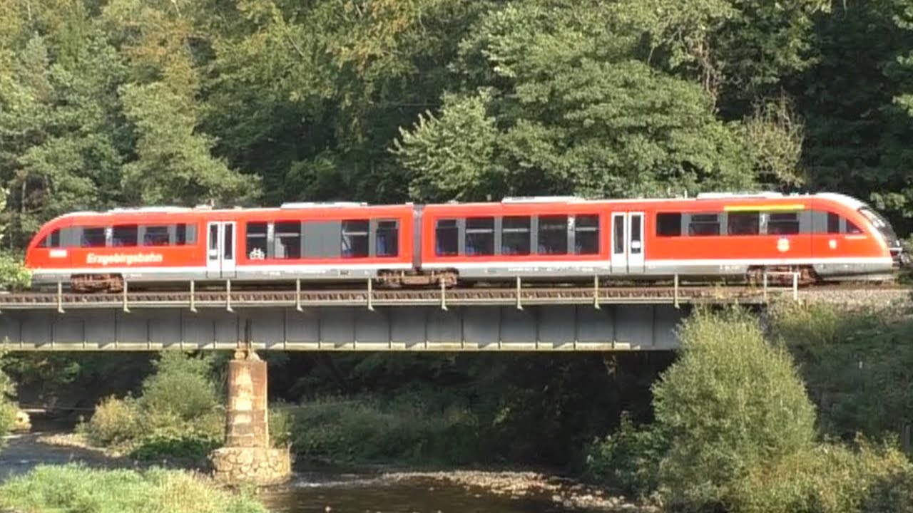 die ERZGEBIRGSBAHN Pt.IV // von Thermalbad-Wiesenbad nach Wolkenstein \\