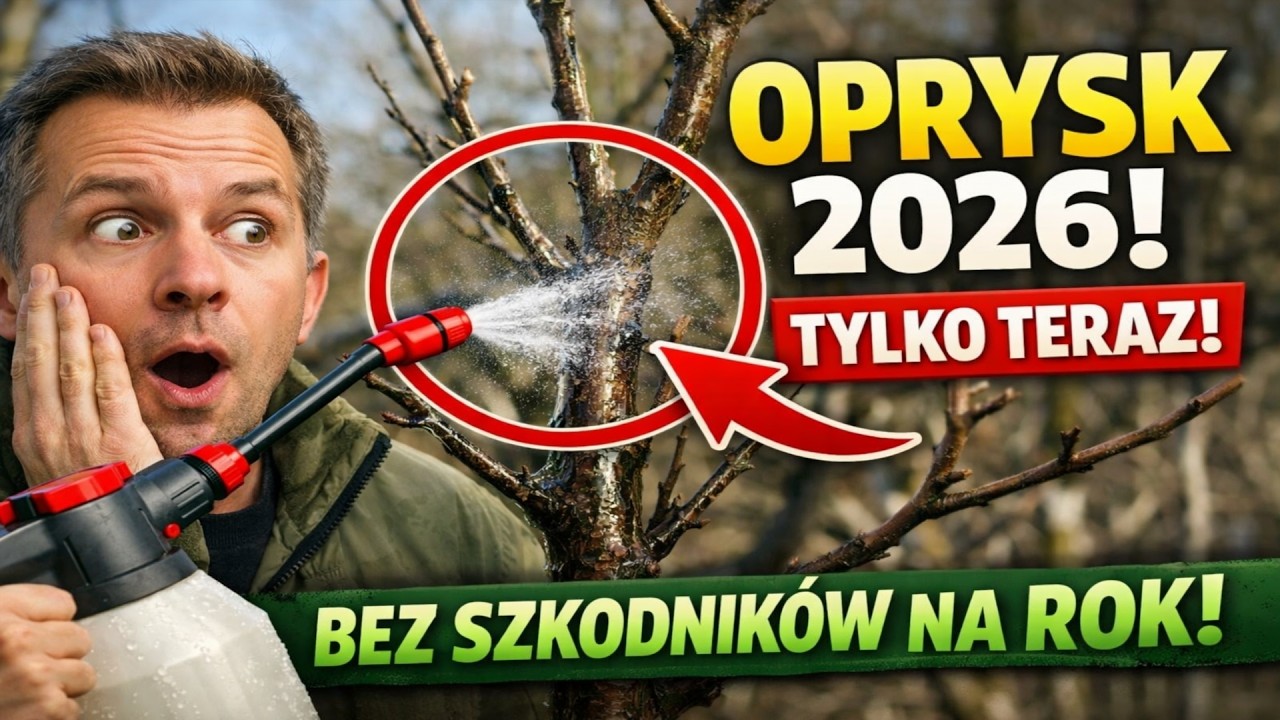 NAJWAŻNIEJSZY OPRYSK OGRODU 2026! Zrób to na gołe pędy i zapomnij o szkodnikach NA CAŁY SEZON!