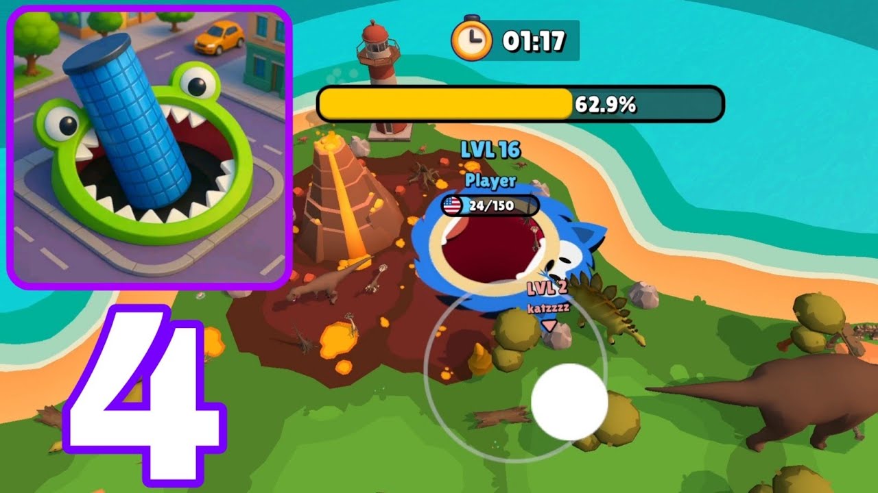 Hole.io - Gameplay Walkthrough Part 4 - Devour Everything World Tour (Android & iOS)