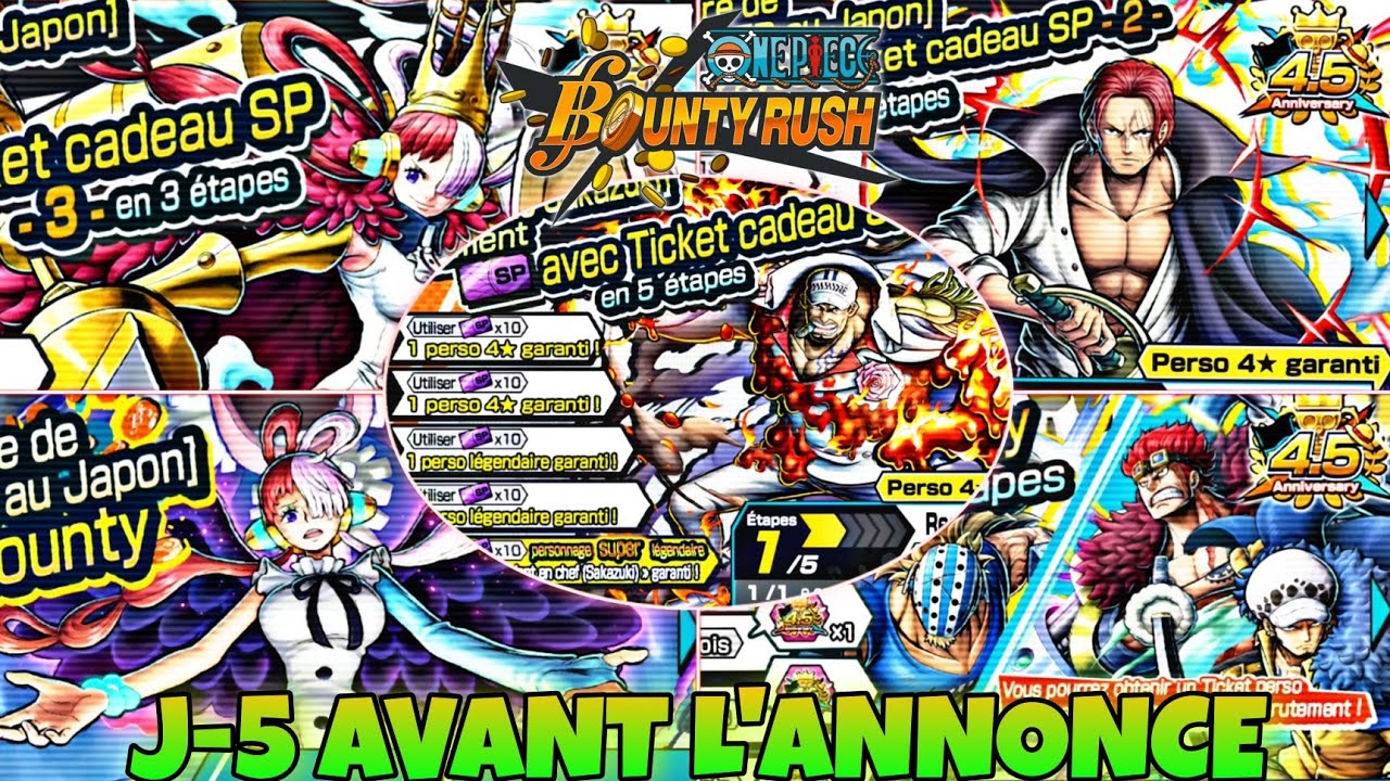 J-5 !!! TOUT EST FAIT POUR NOUS FAIRE LACHER DES DIAMANTS !!! | ONE PIECE BOUNTY RUSH - OPBR