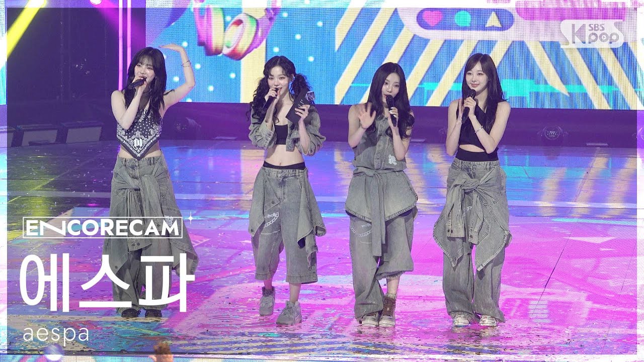 [앵콜캠4K] 에스파 'Dirty Work' 인기가요 1위 앵콜 직캠 (aespa Encore Fancam) @SBS Inkigayo 250713
