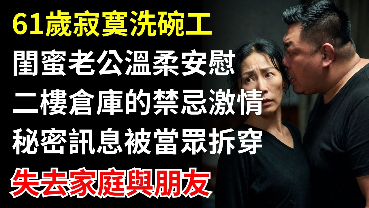 閨蜜抱怨老公「那裡」太大，我竟然產生了邪念...61歲的禁忌背叛！