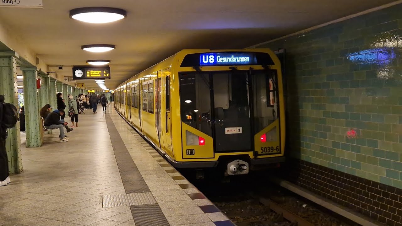 U-Bahn Berlin | Mitfahrt in der U8 von Wittenau bis Gesundbrunnen im H01 5039-5