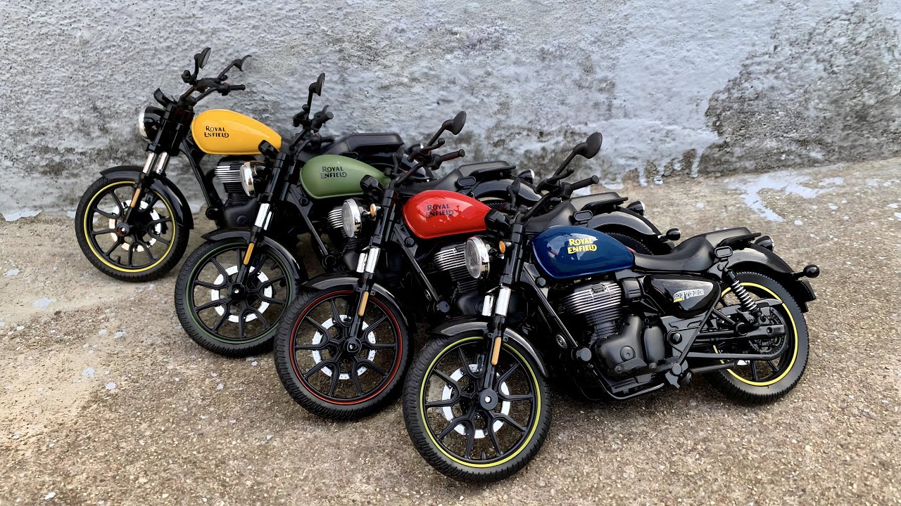 Unboxing of Royal Enfield Meteor 350 Scale 1:12 Model Fireball Red | Yellow | Miniature | DIY |