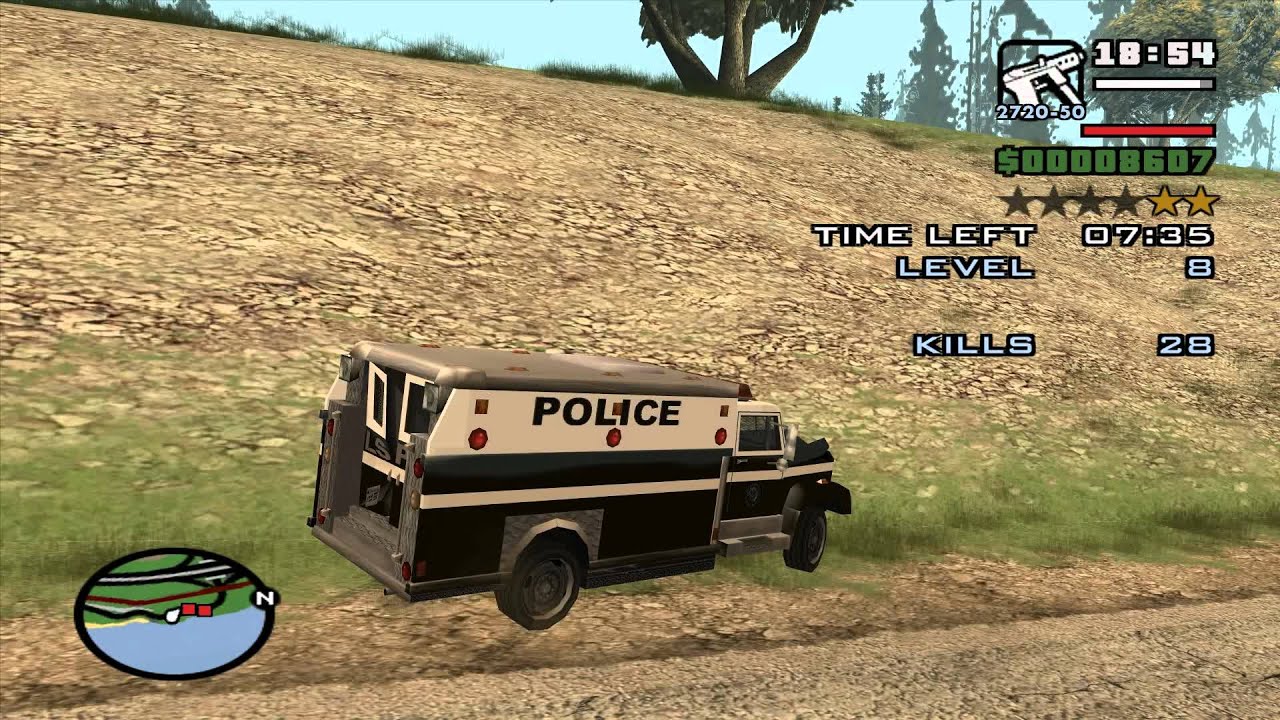 GTA San Andreas Vigilante Mission - using an Enforcer