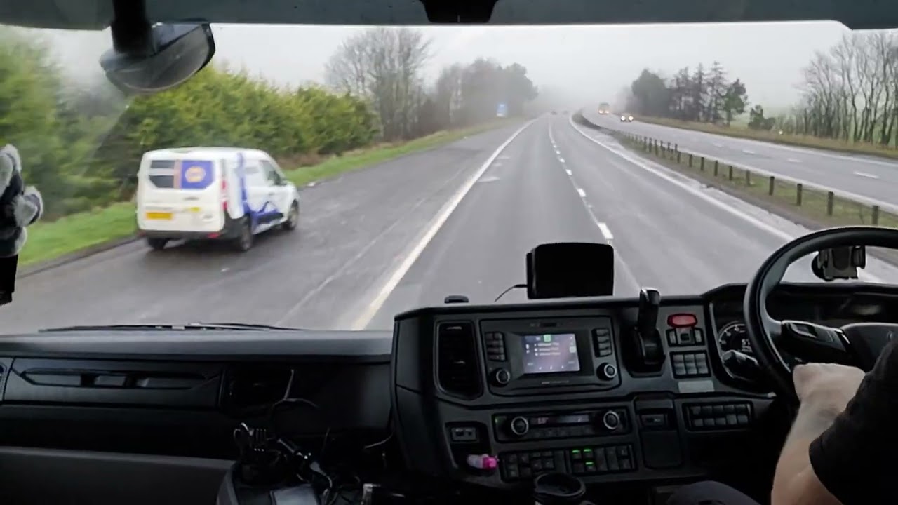 LGV/HGV Cockpit View A92 Scotland, Glenrothes to Dundee