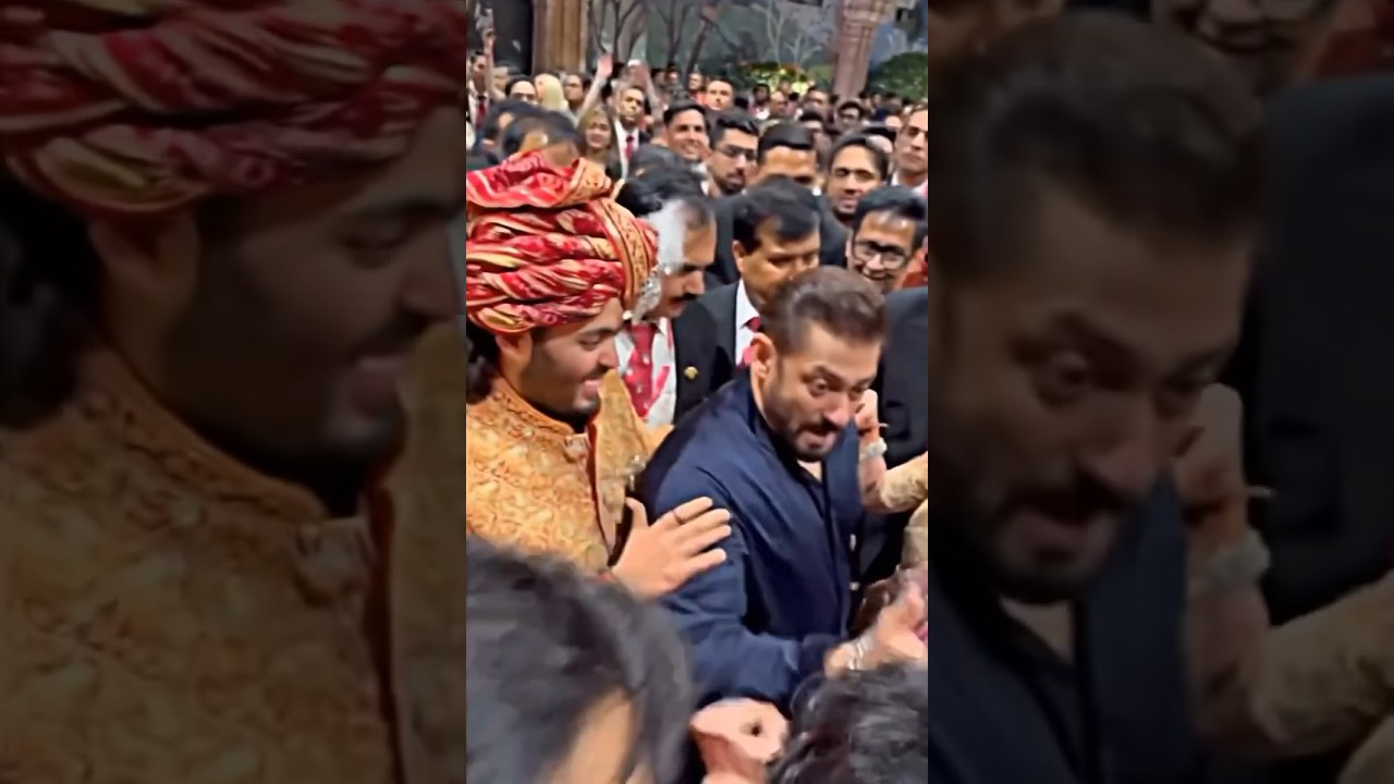 Salman Khan DANCE with Nita Anant Ambani at wedding🔥 #salmankhan #ambaniwedding #viral #nitaambani