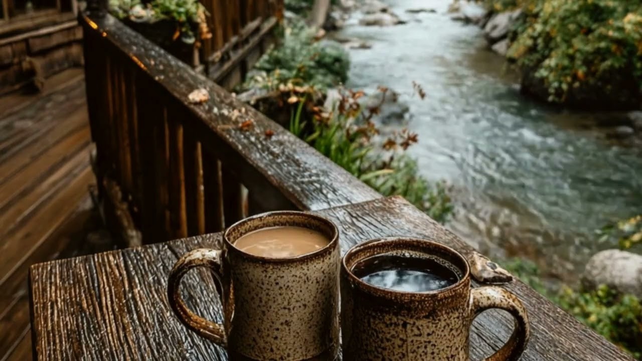 Deep Outdoor Unwind 🌿Gentle River Morning Coffee 🌿Soft Nature Sounds for Stress Relief & Inner Peace