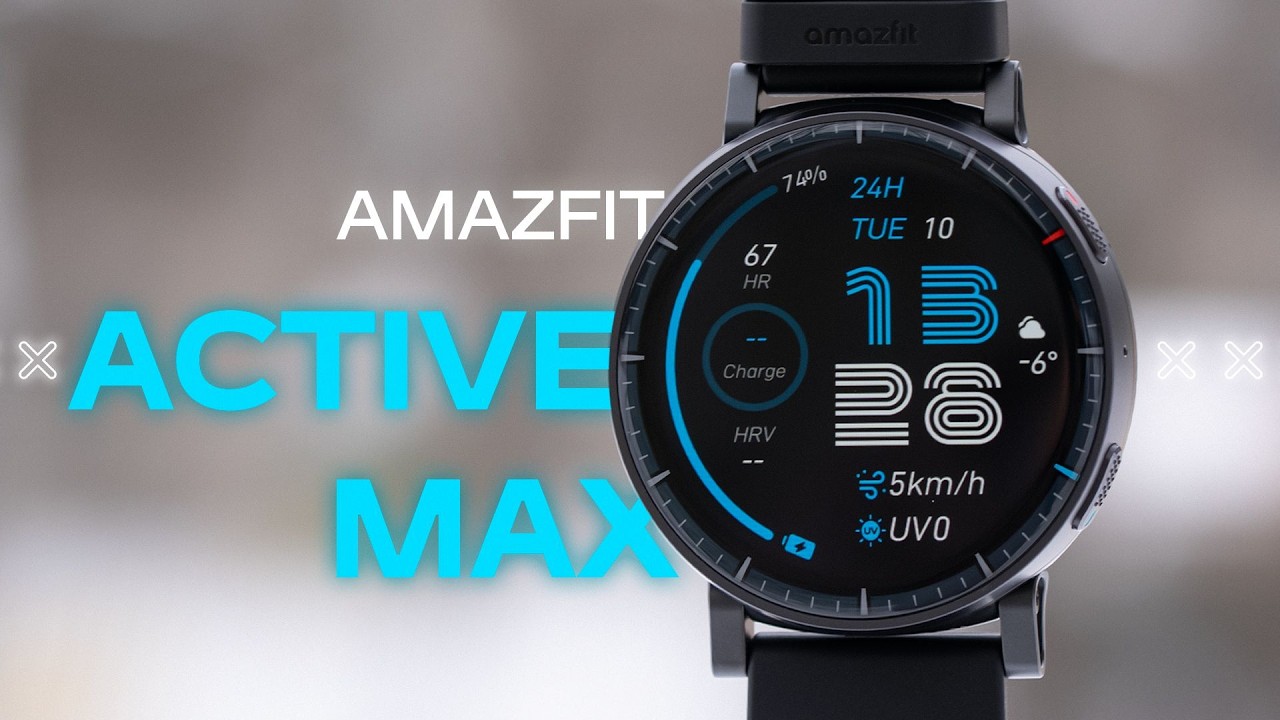 Просто Отличная ВЕЩЬ !  🔥 Умные Часы  Amazfit Active Max Сапфир AMOLED 25mm Bluetooth, GPS