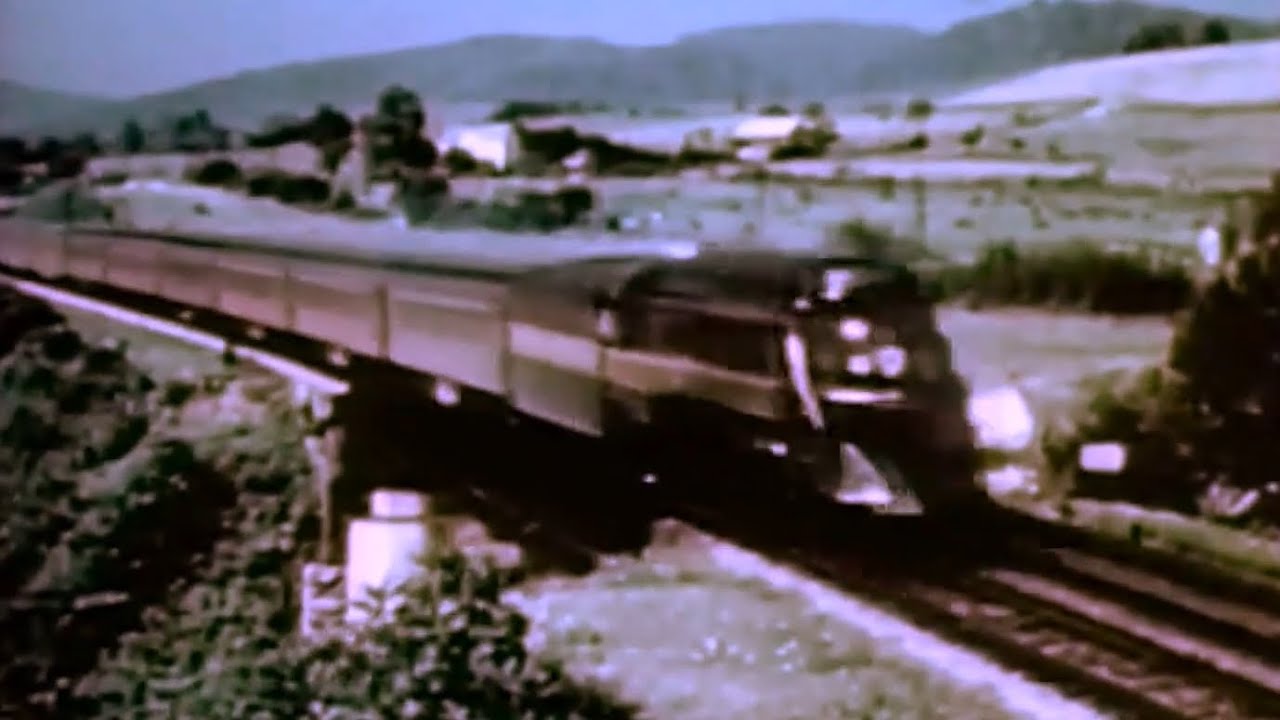 Vintage railroad film - Norfolk & Western - The modern coal burning steam locomotive - 1942