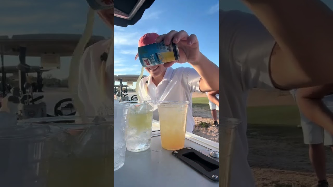 Cocktails on cocktails! Cheers! #drinks #vodka #whiteclaw #bevcart #cartgirl #thedukegolfcourse