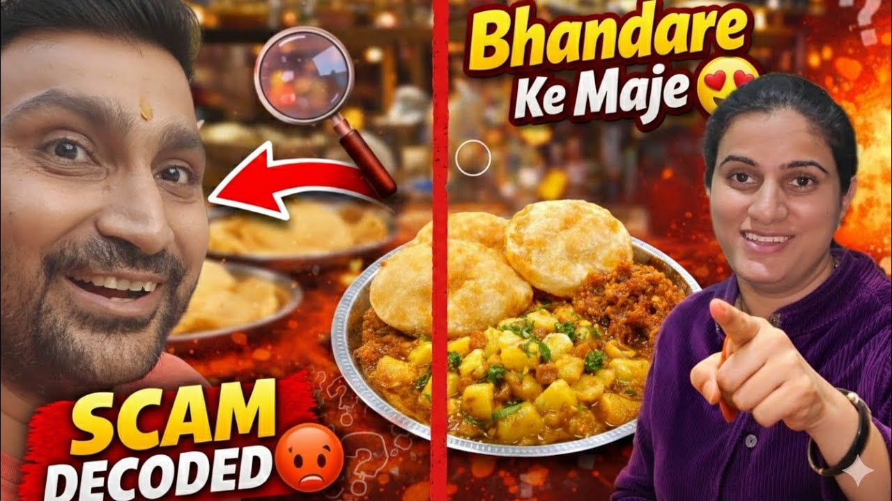 Bhandare Ke Maje 😍 Aloo Puri Halwa… Aur Jyoti Ne Kiya SCAM Decode 😱