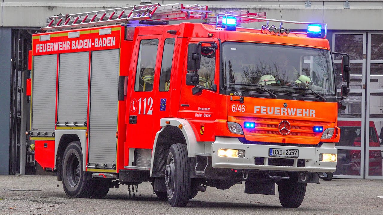 [LED-UPGRADE 🚨~ZWEI ALARME HINTEREINANDER] BERUFS & FREIWILLIGE Feuerwehr BADEN-BADEN im EINSATZ 🔥