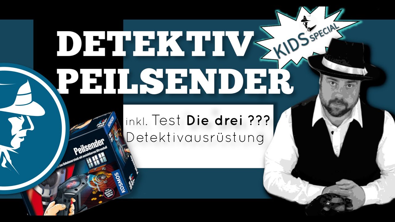 Detektiv-Peilsender mit Ultraschall! Die ultimative Geheimwaffe der drei ??? -Kosmos- Juniordetektiv