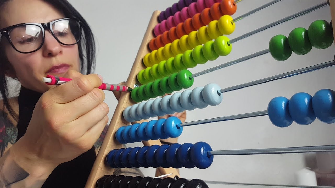 ASMR * Writing / Typing / Wooden Beads *