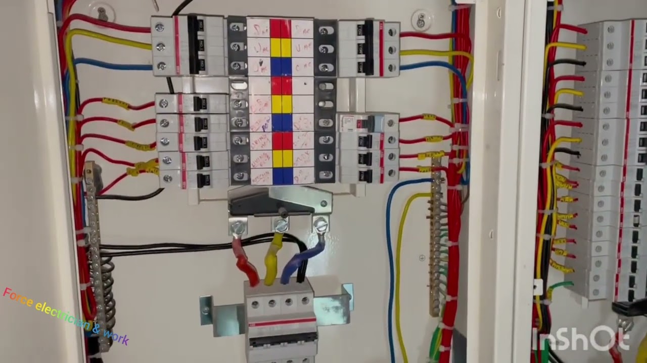 3 phase vtpn db  box dressing diagram 440v.   #vtpn #Electrician #440v #mcb #dbbox