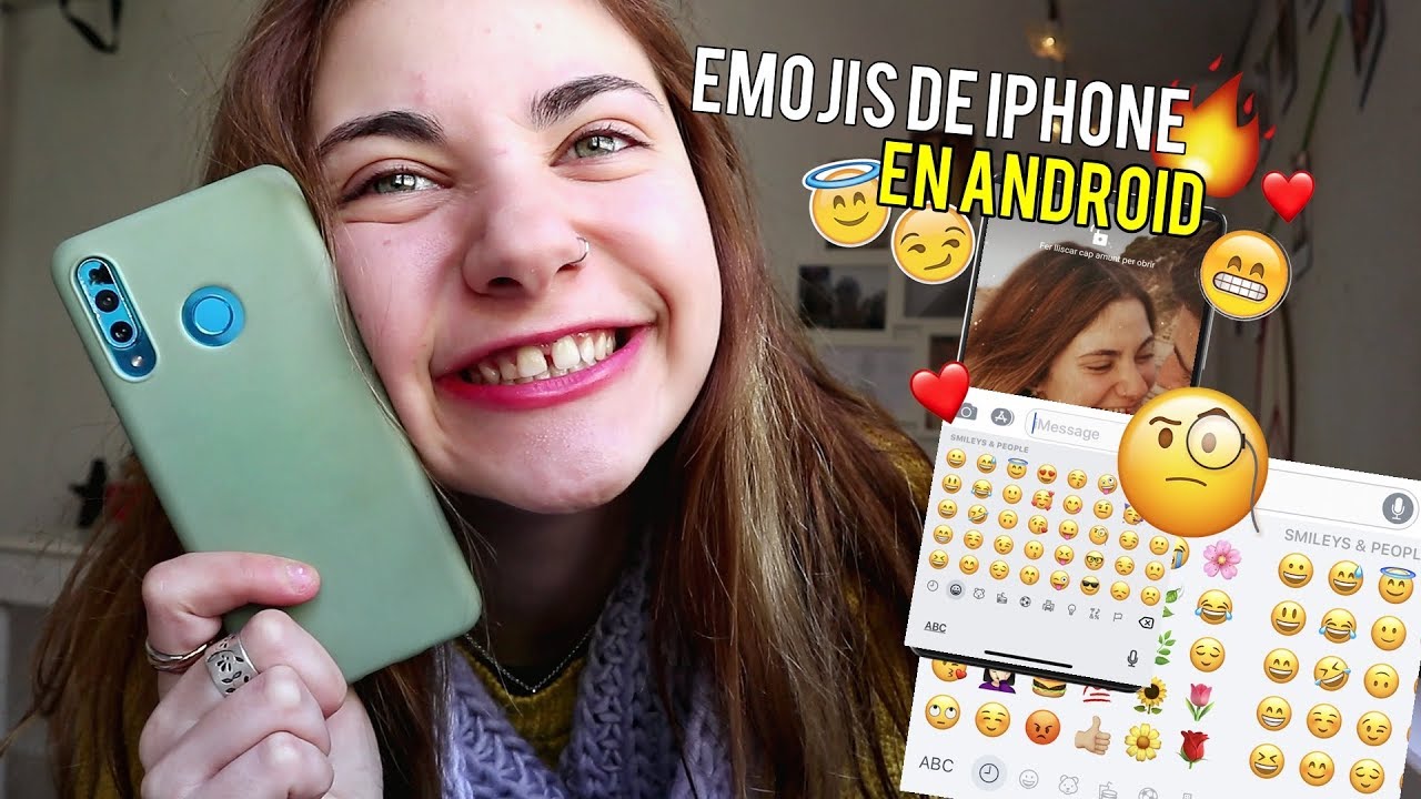 &iquest;qu&eacute; hay en mi m&oacute;vil? + COMO PONER EMOJIS DE IPHONE EN ANDROID (2020) | @bertaloonglife